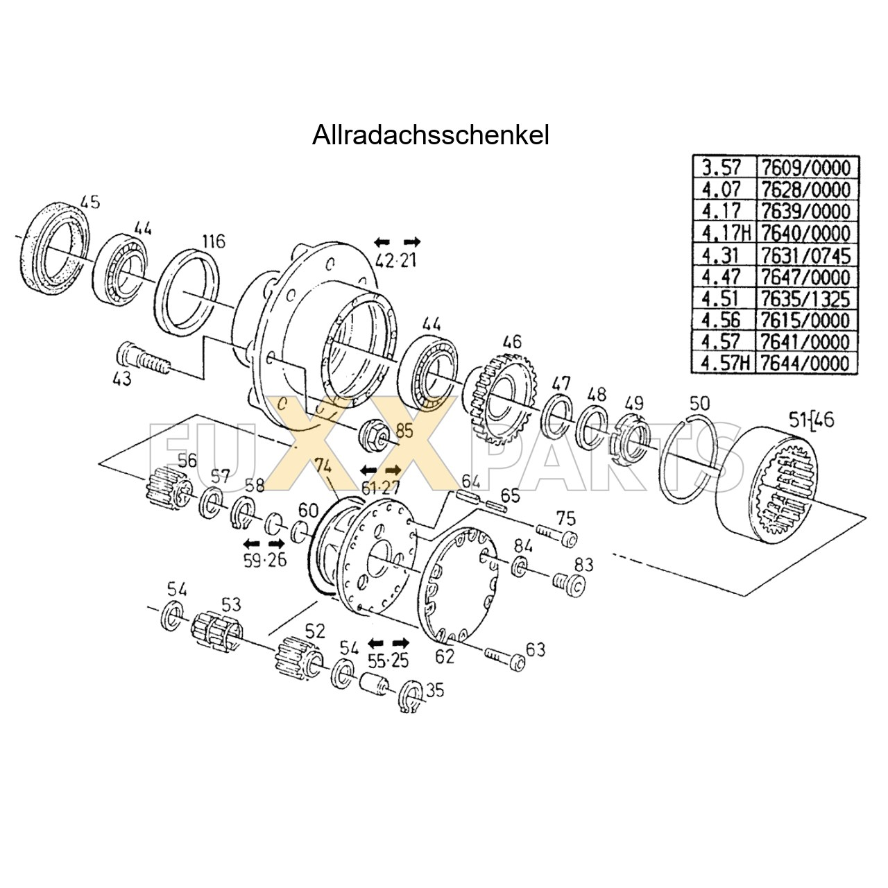 AgroPrima 4.56 Allradachsschenkel