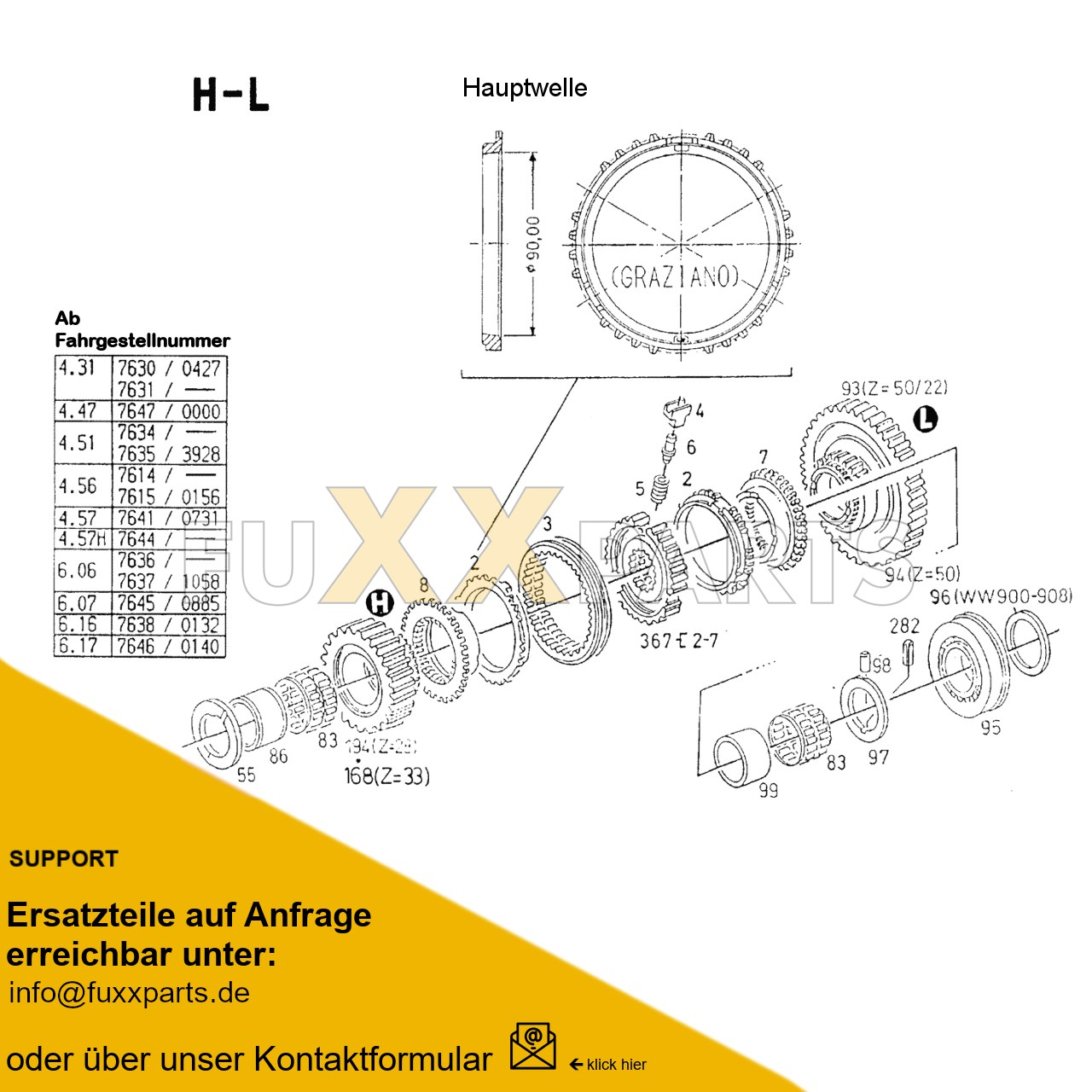 AgroPrima 4.51 Getriebewelle 3.3