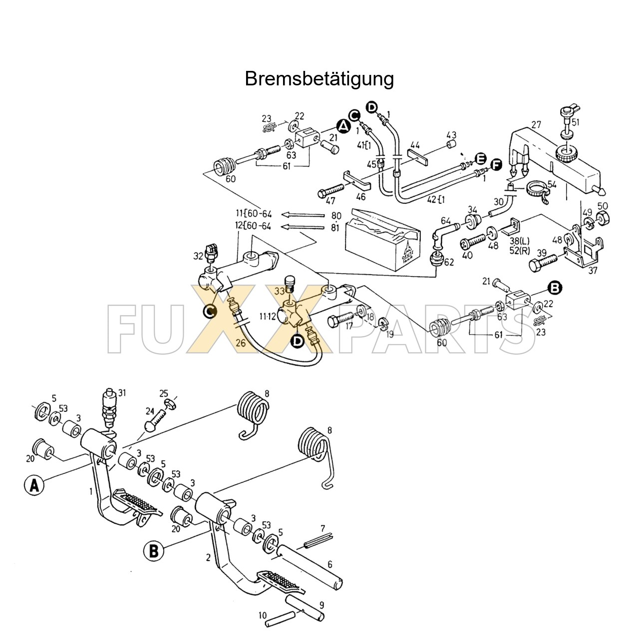 AgroStar 4.61 Bremsbetätigung