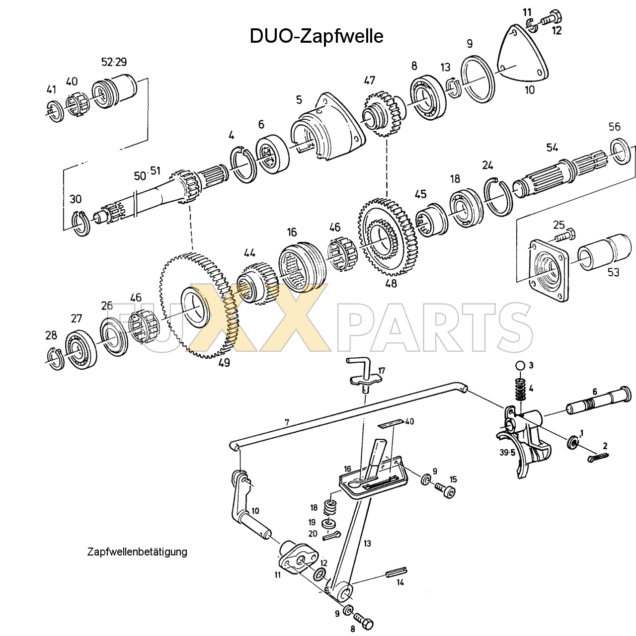 D 4007 DUO-Zapfwelle