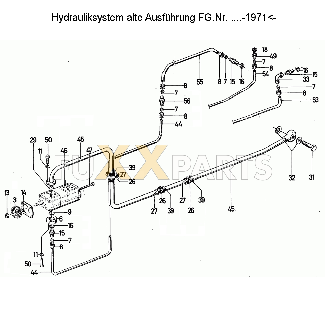 D 13006 Hydrauliksystem alte Ausführung