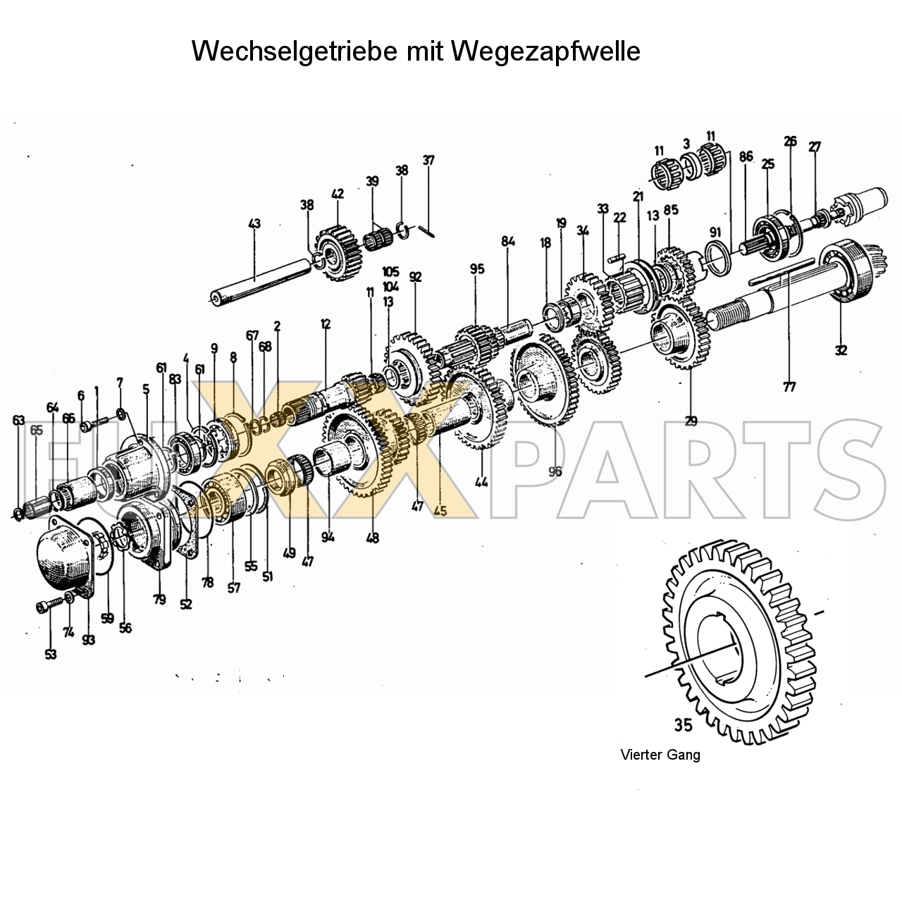 D 4006 Wechselgetriebe mit Wegezapfwelle