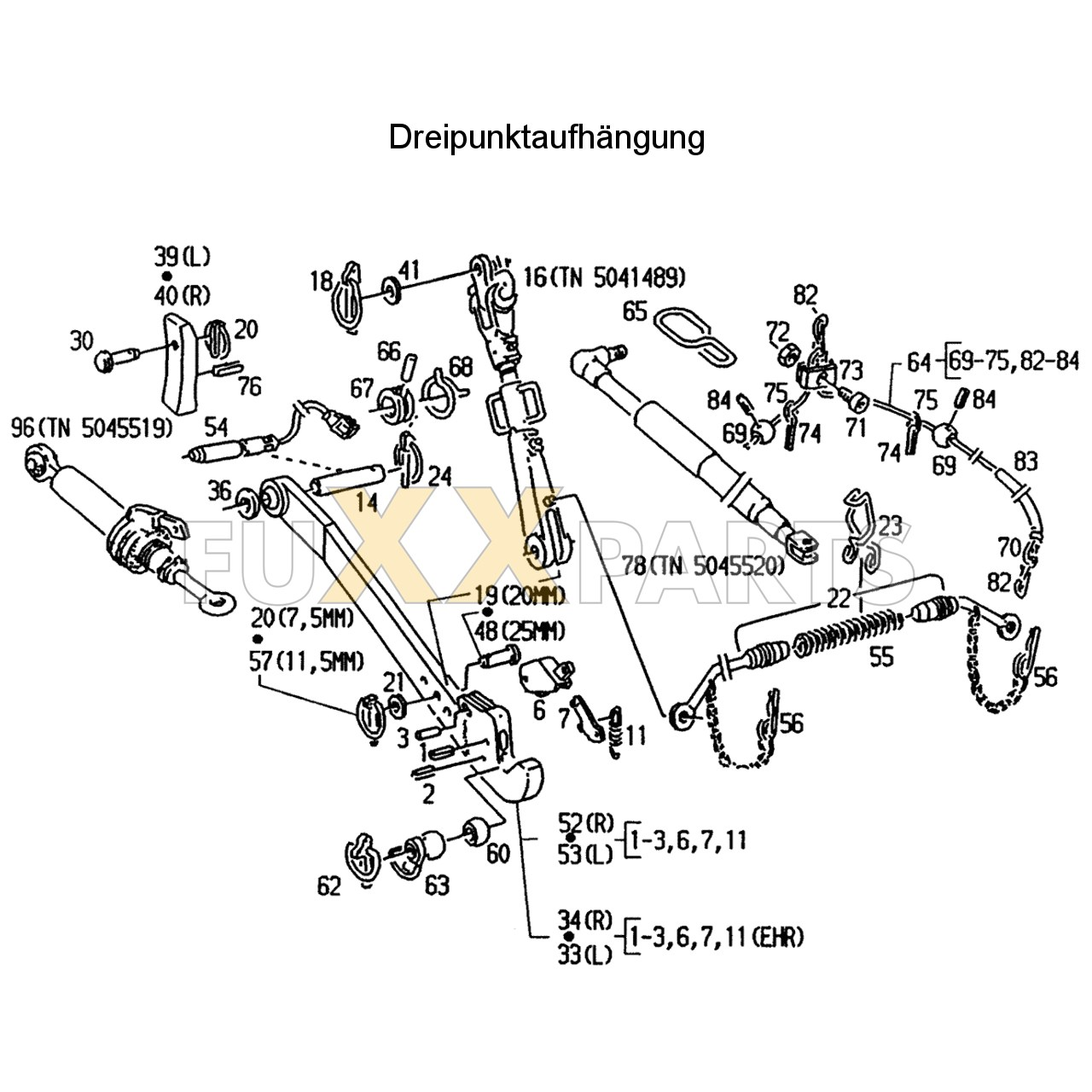DX 4.70 Dreipunktaufhängung
