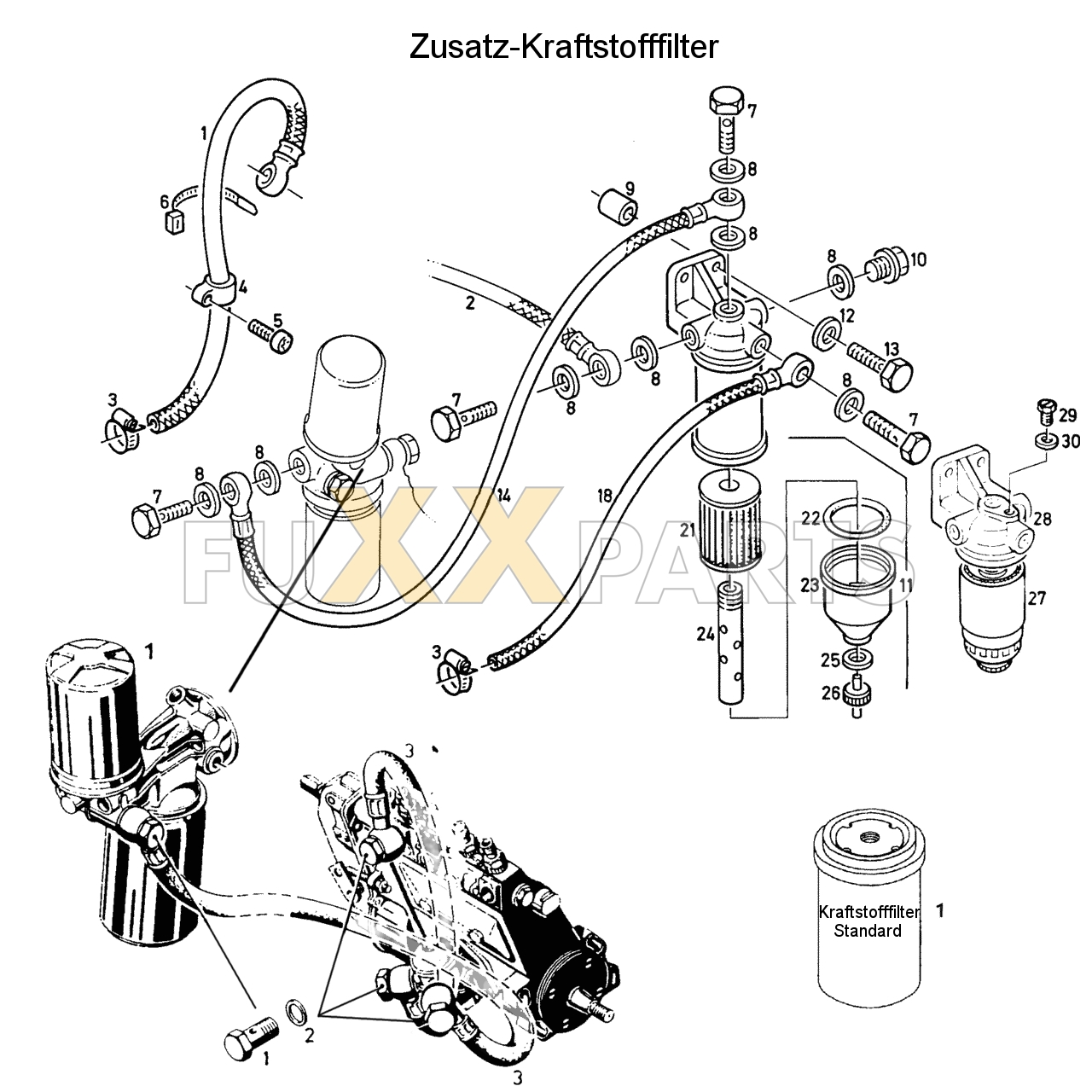 D 6207 C Zusatz-Kraftstofffilter