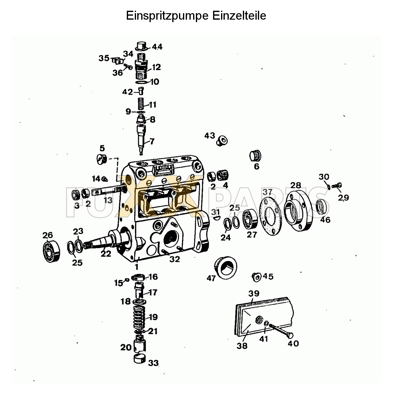 D 6206 Einspritzpumpe Einzelteile