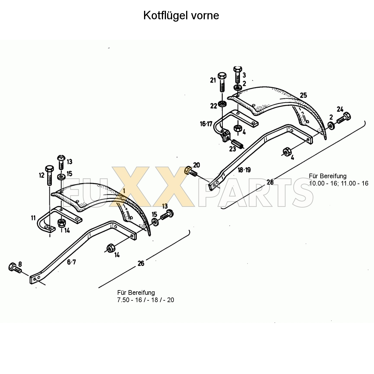 D 10006 Kotflügel vorne