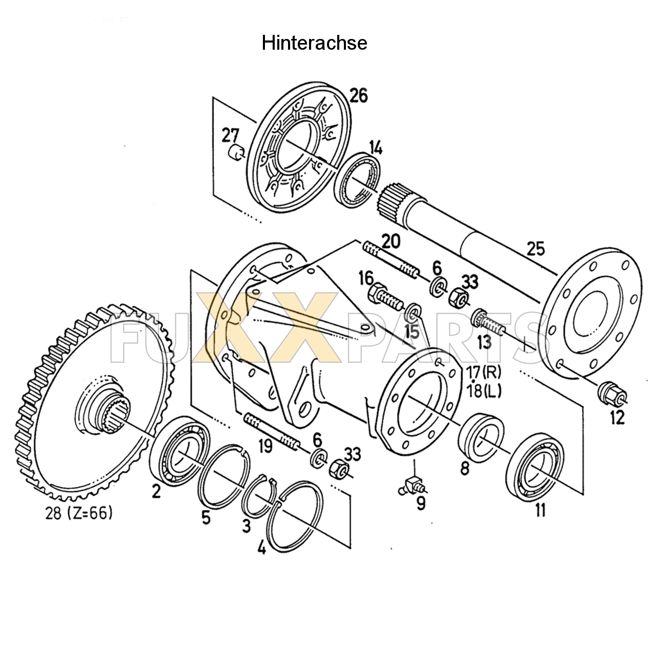 D 7207 Hinterachse