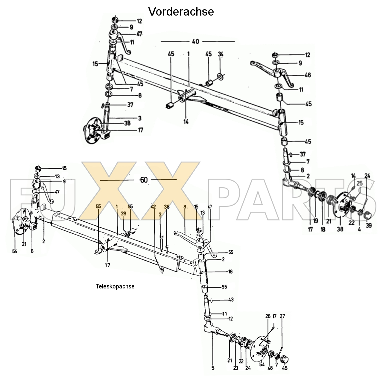 D 4006 Vorderachse