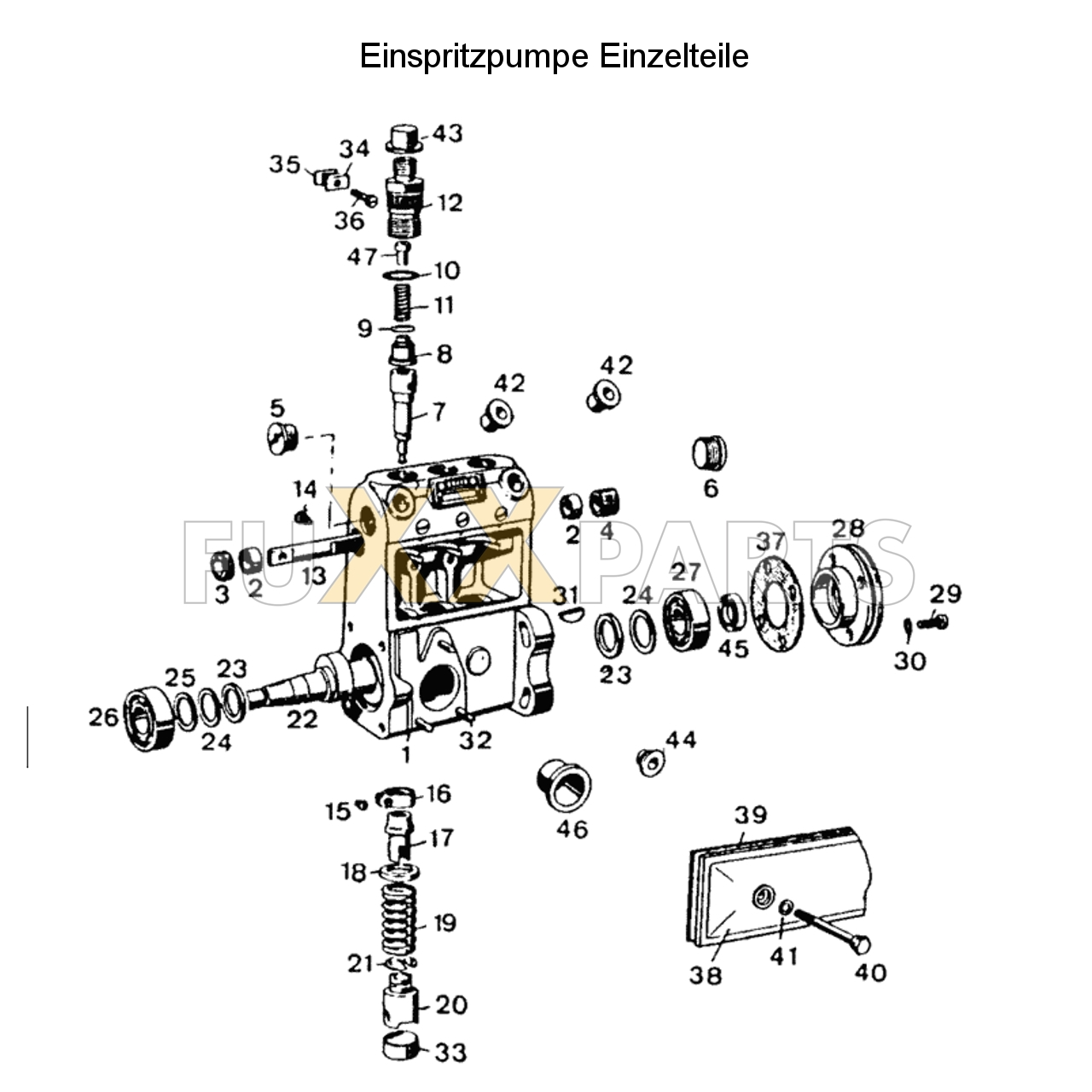 D 5207 C Einspritzpumpe Einzelteile