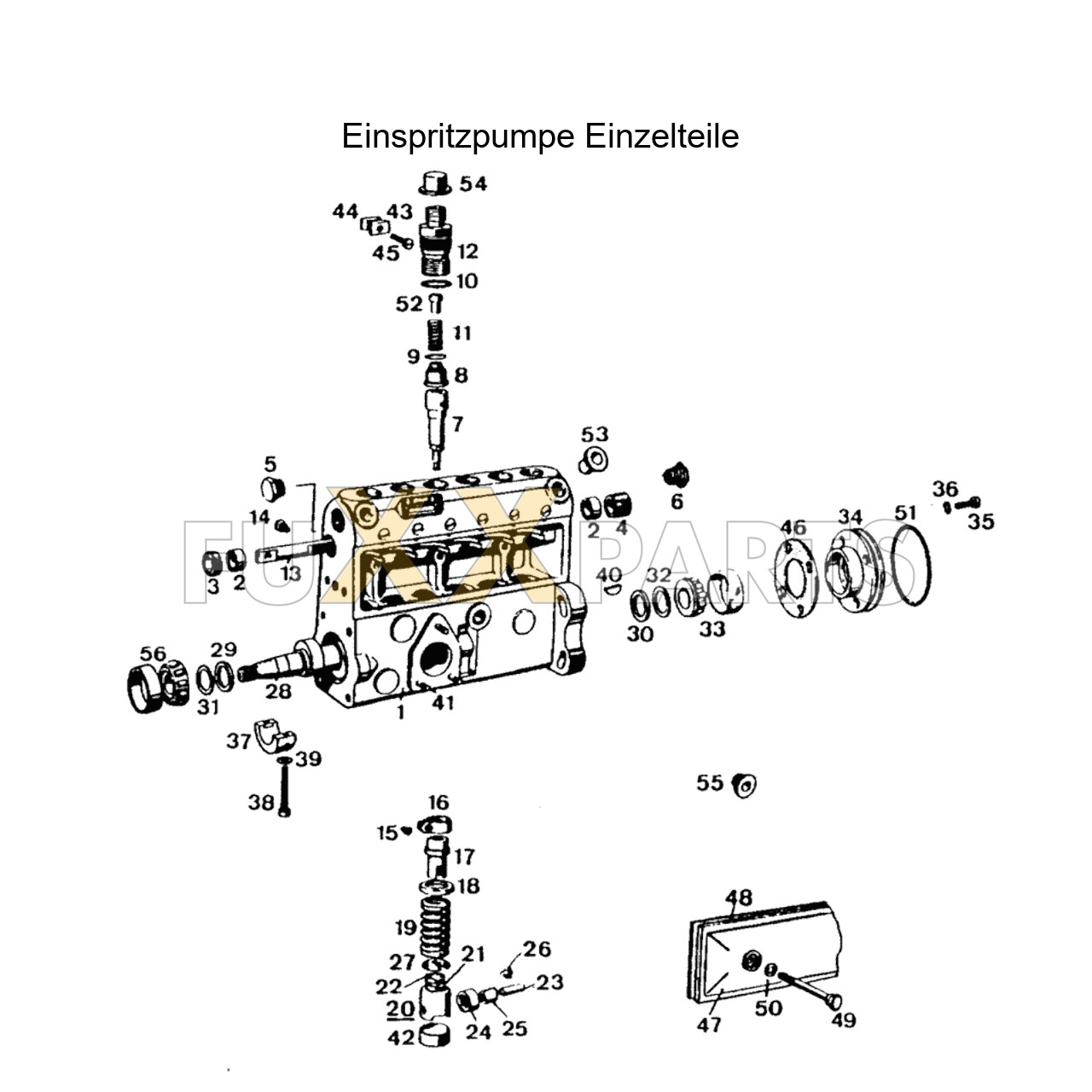 DX 120-78XX Einspritzpumpe Einzelteile