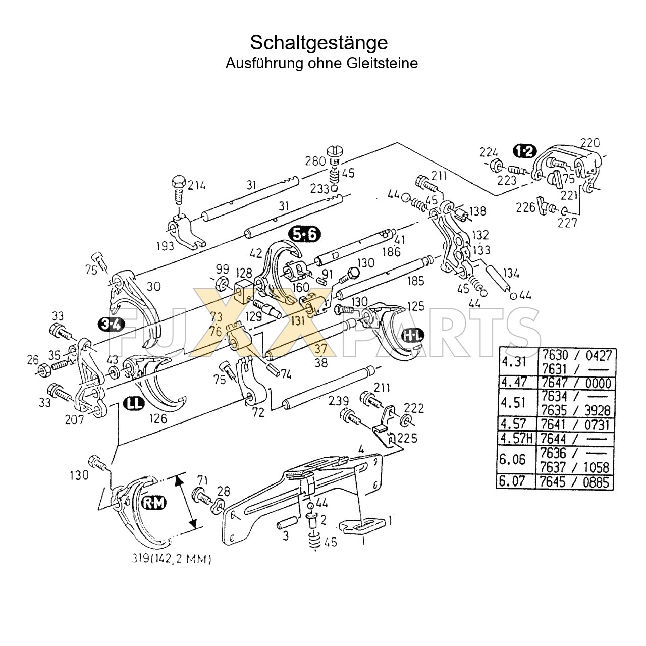 AgroXtra 4.57 Schaltgestänge 3