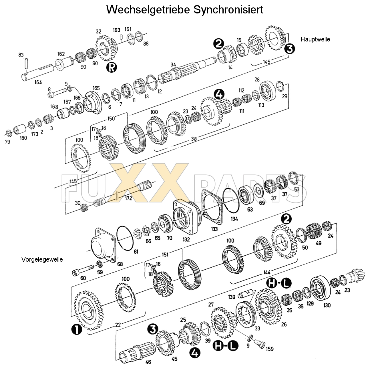 D 6507 Wechselgetriebe Synchronisiert