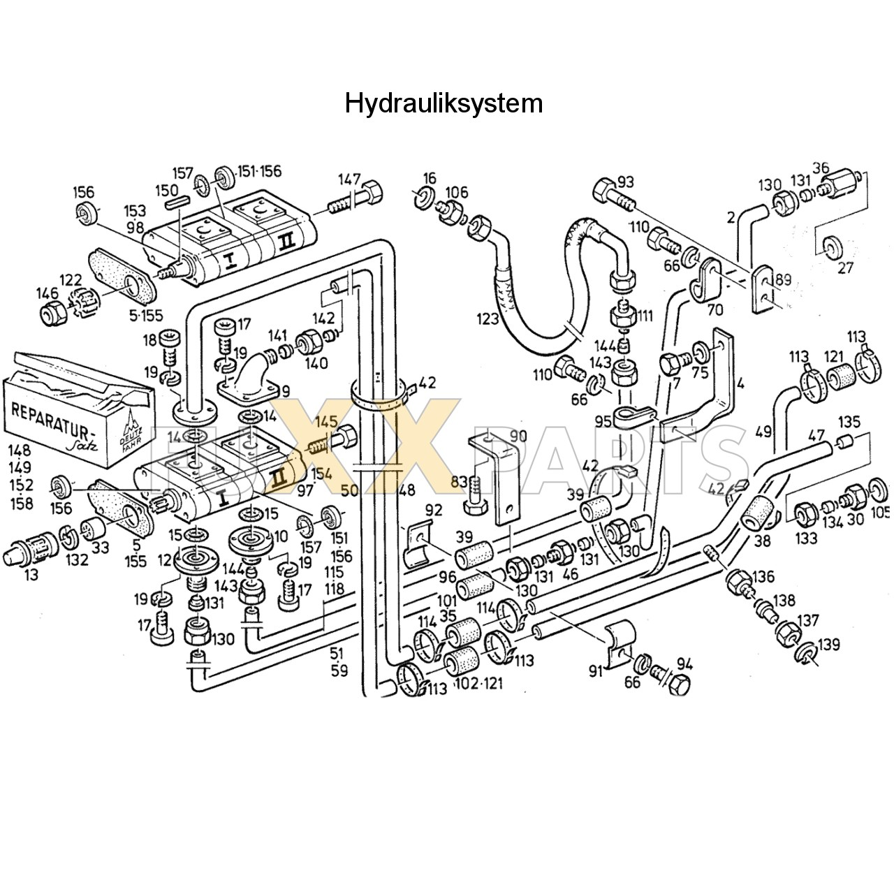DX 85-78XX Hydrauliksystem 1