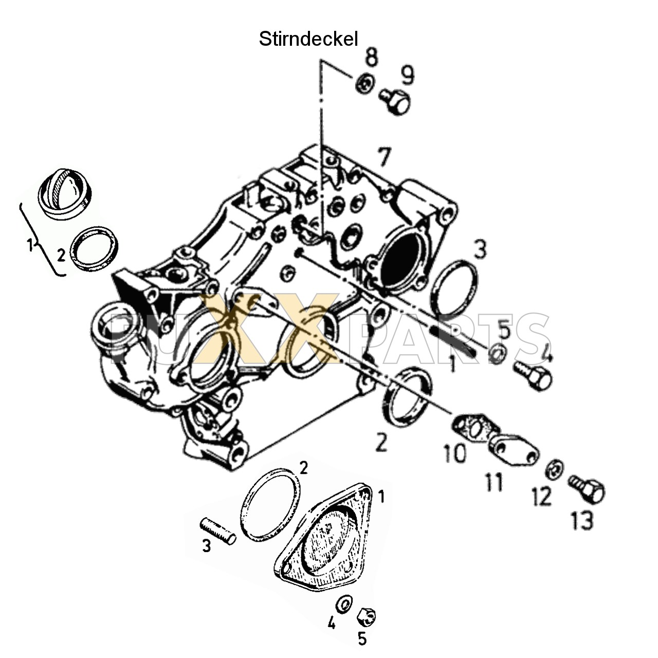 DX 120-76XX Stirndeckel