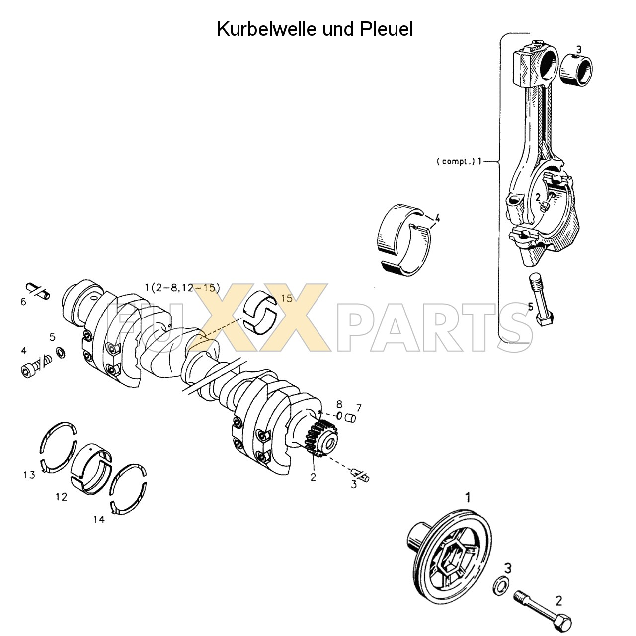 AgroXtra 3.57 Kurbelwelle und Pleuel