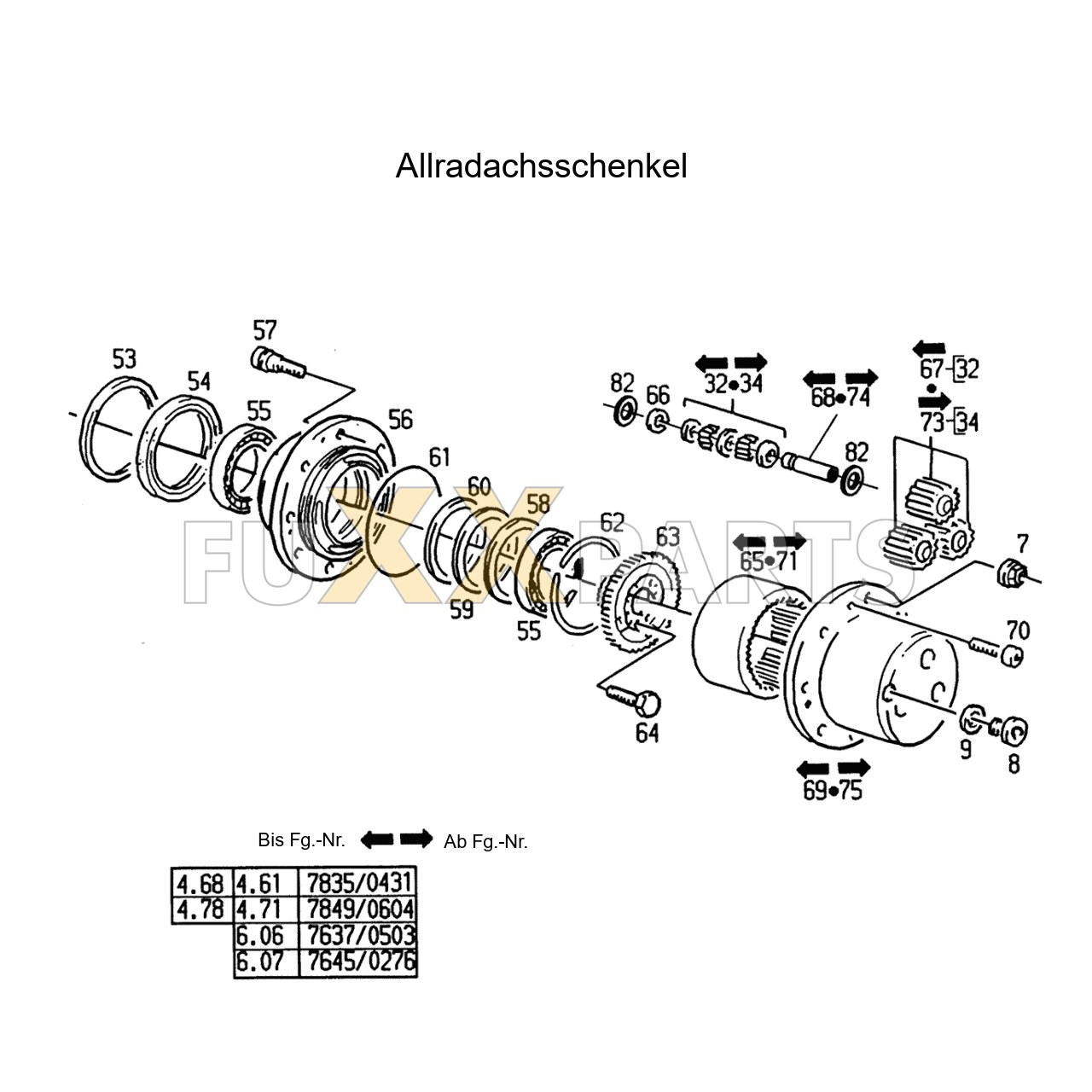 AgroStar 4.61 Allradachsschenkel