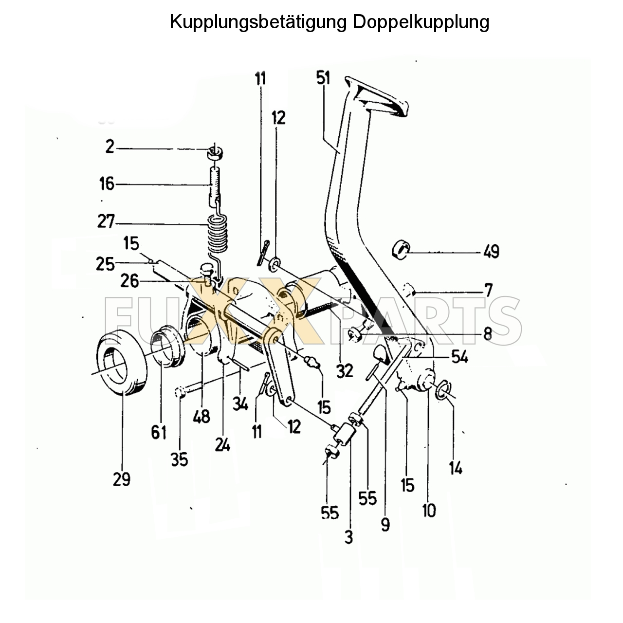 D 10006 Kupplungsbetätigung Doppelkupplung