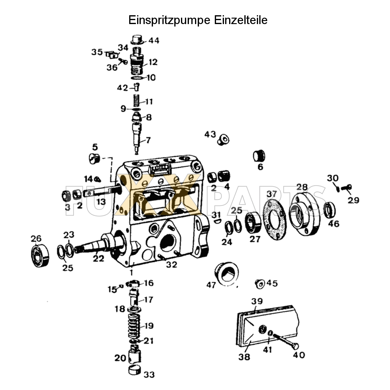 D 6207 C Einspritzpumpe Einzelteile