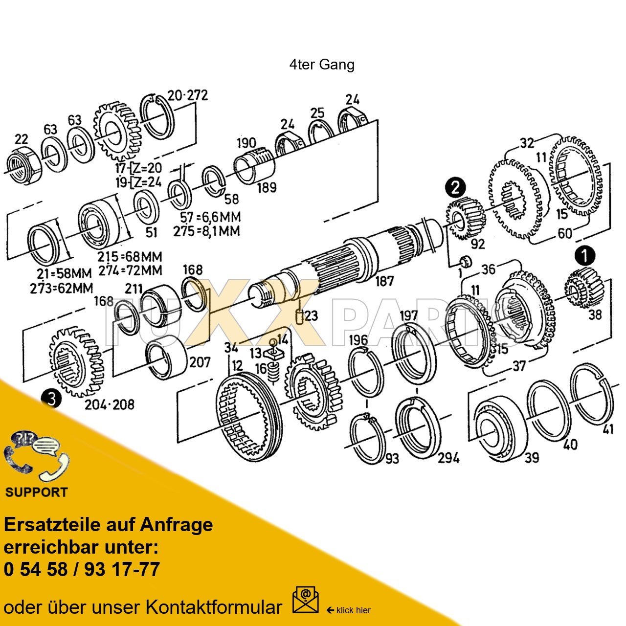 DX 4.10 Wechselgetriebe 4