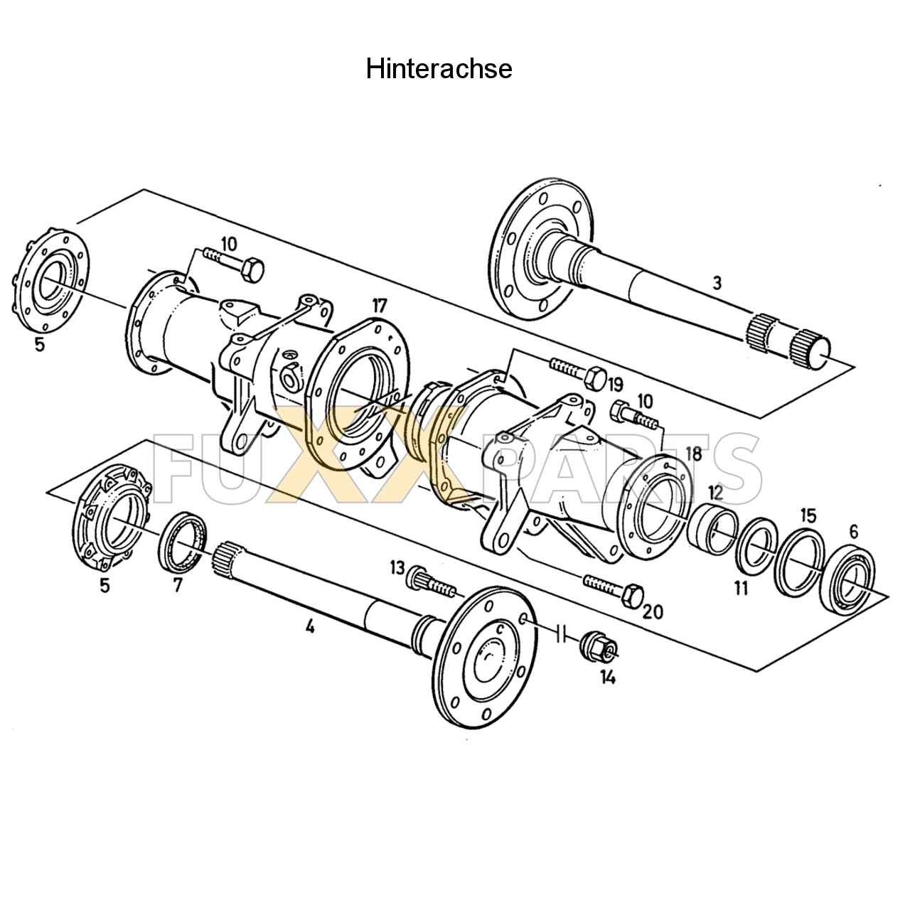 D 2807 Hinterachse