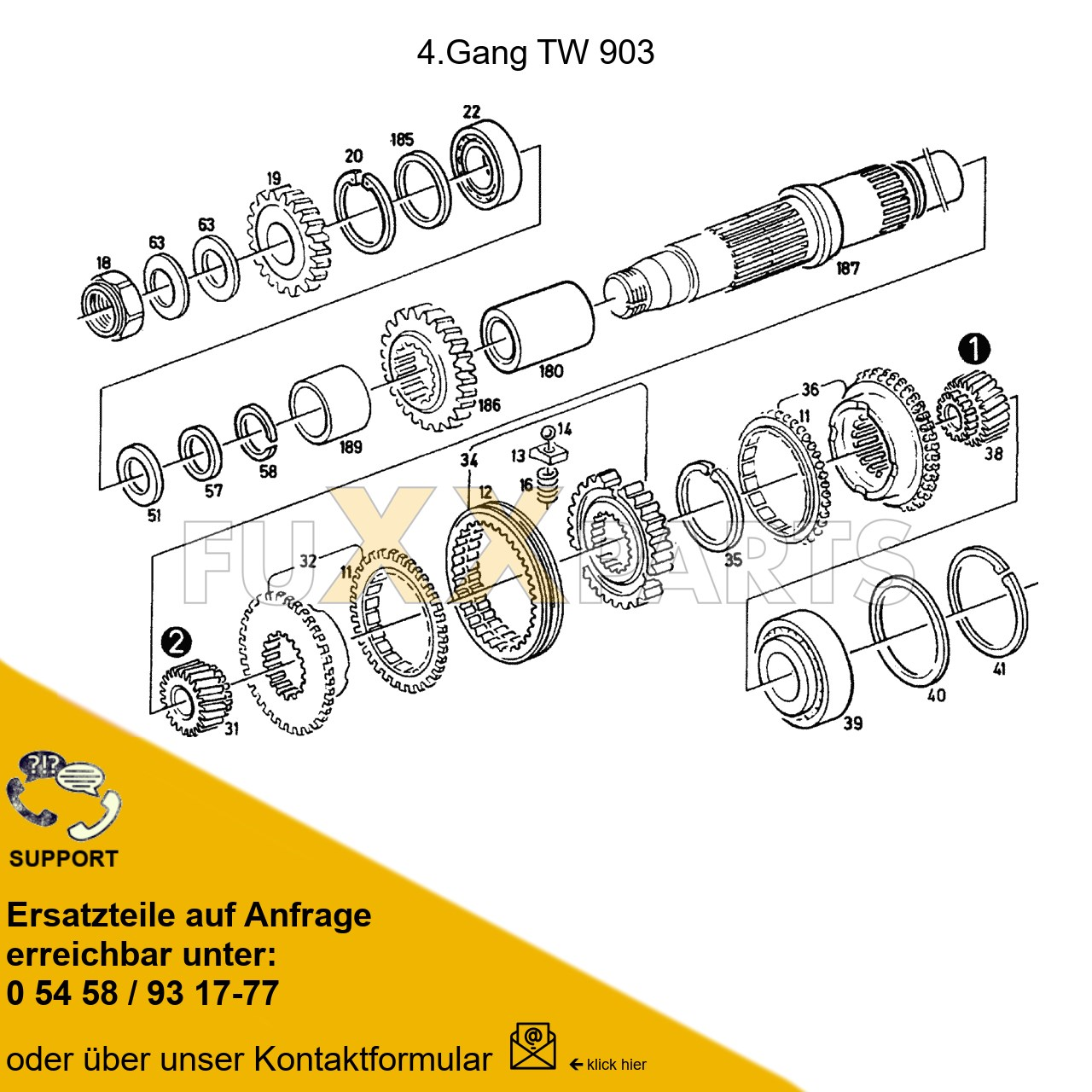 DX 120-78XX Getriebewelle TW 903 4