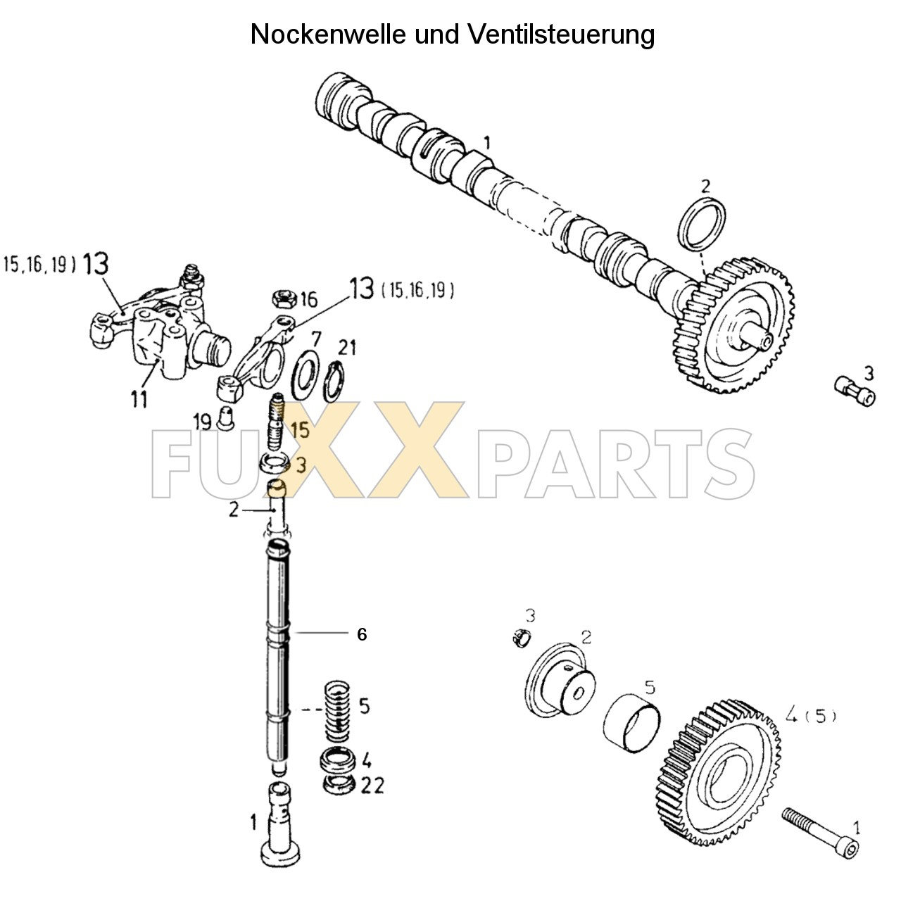 AgroPrima 4.56 Nockenwelle und Ventilsteuerung