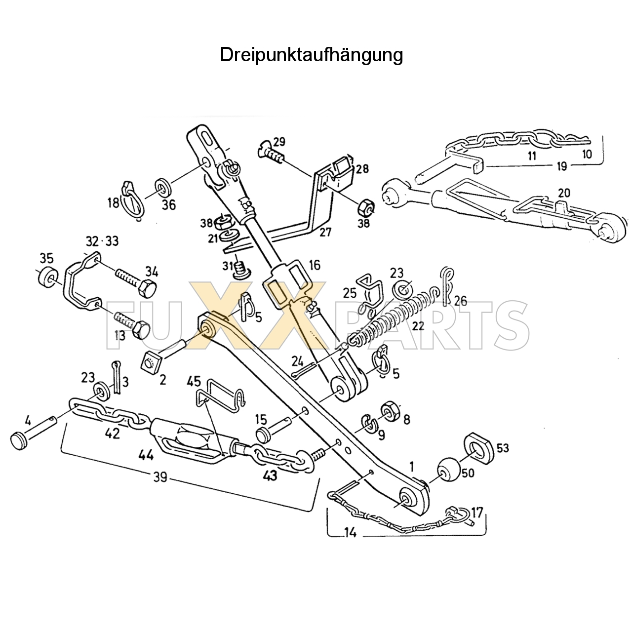 D 3607 Dreipunktaufhängung