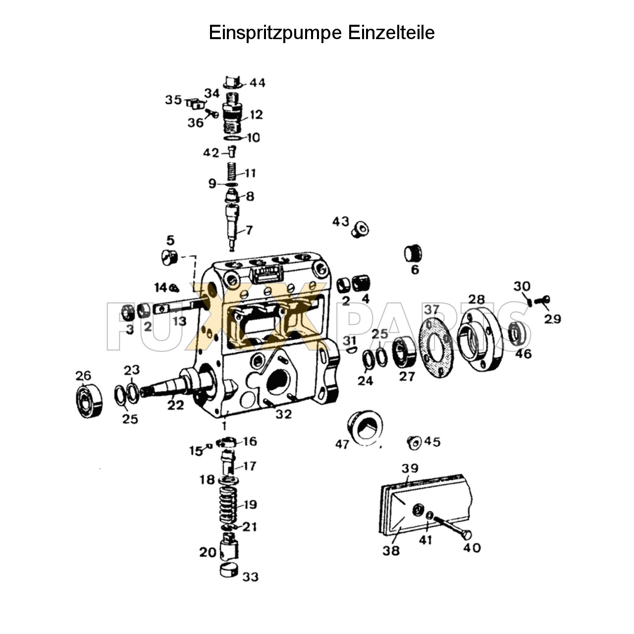 DX 4.10 Einspritzpumpe Einzelteile