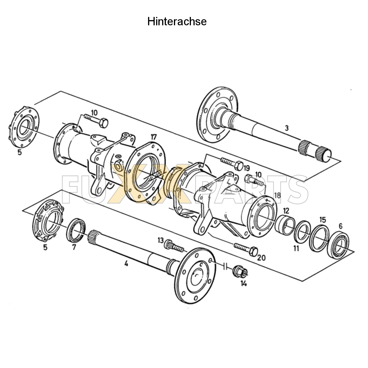 D 4507 C Hinterachse