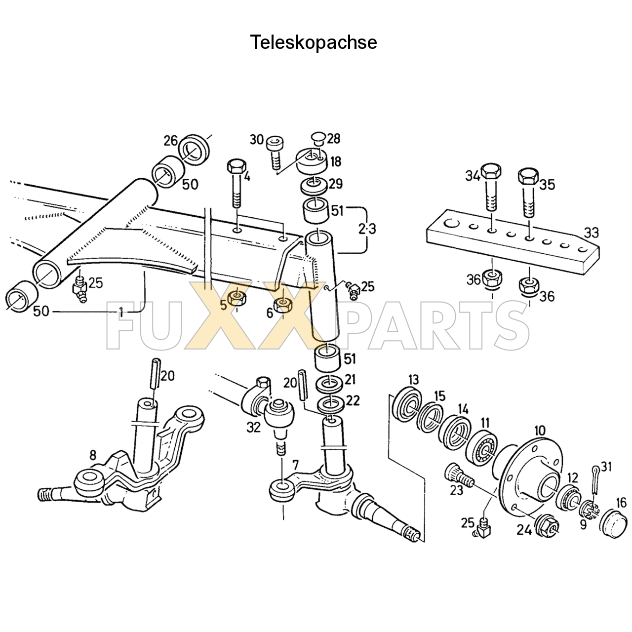 D 7807 C Teleskopachse