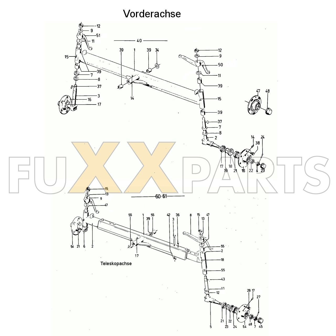 D 3006 Vorderachse