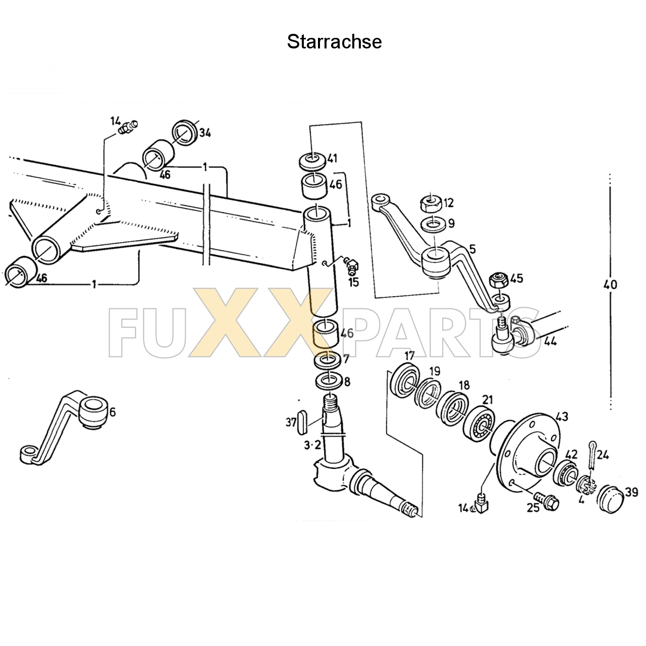 D 3607 Starrachse