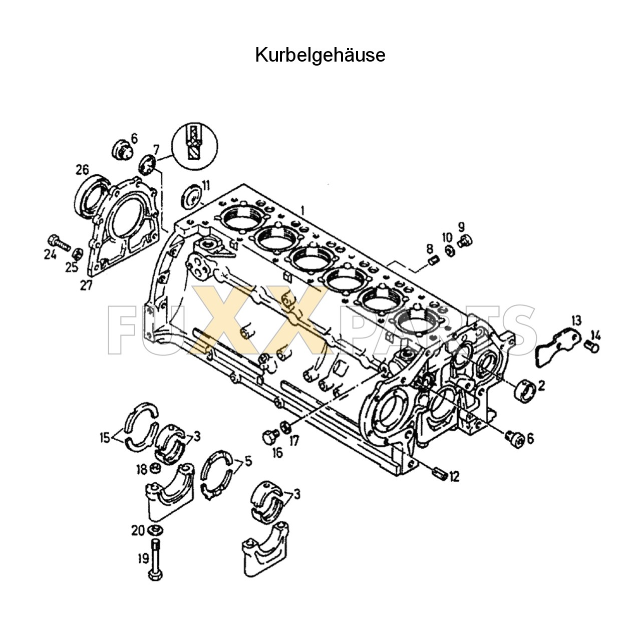 DX 160-76XX Kurbelgehäuse