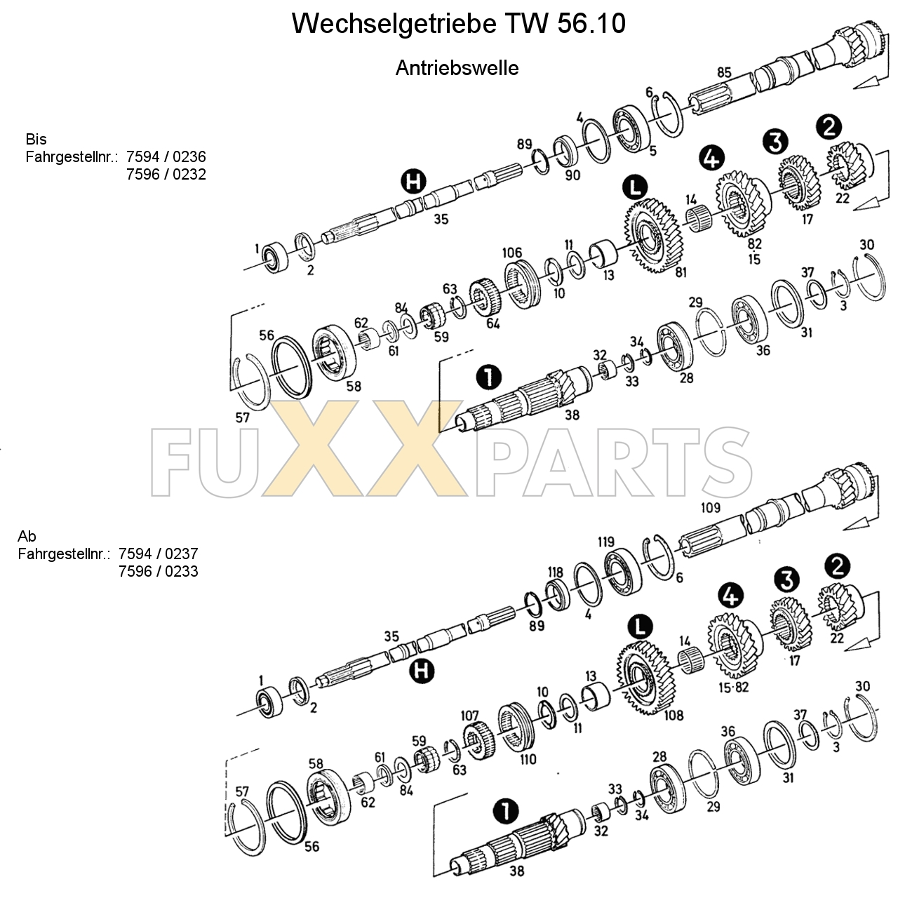 D 7807 Wechselgetriebe TW 56.10 1