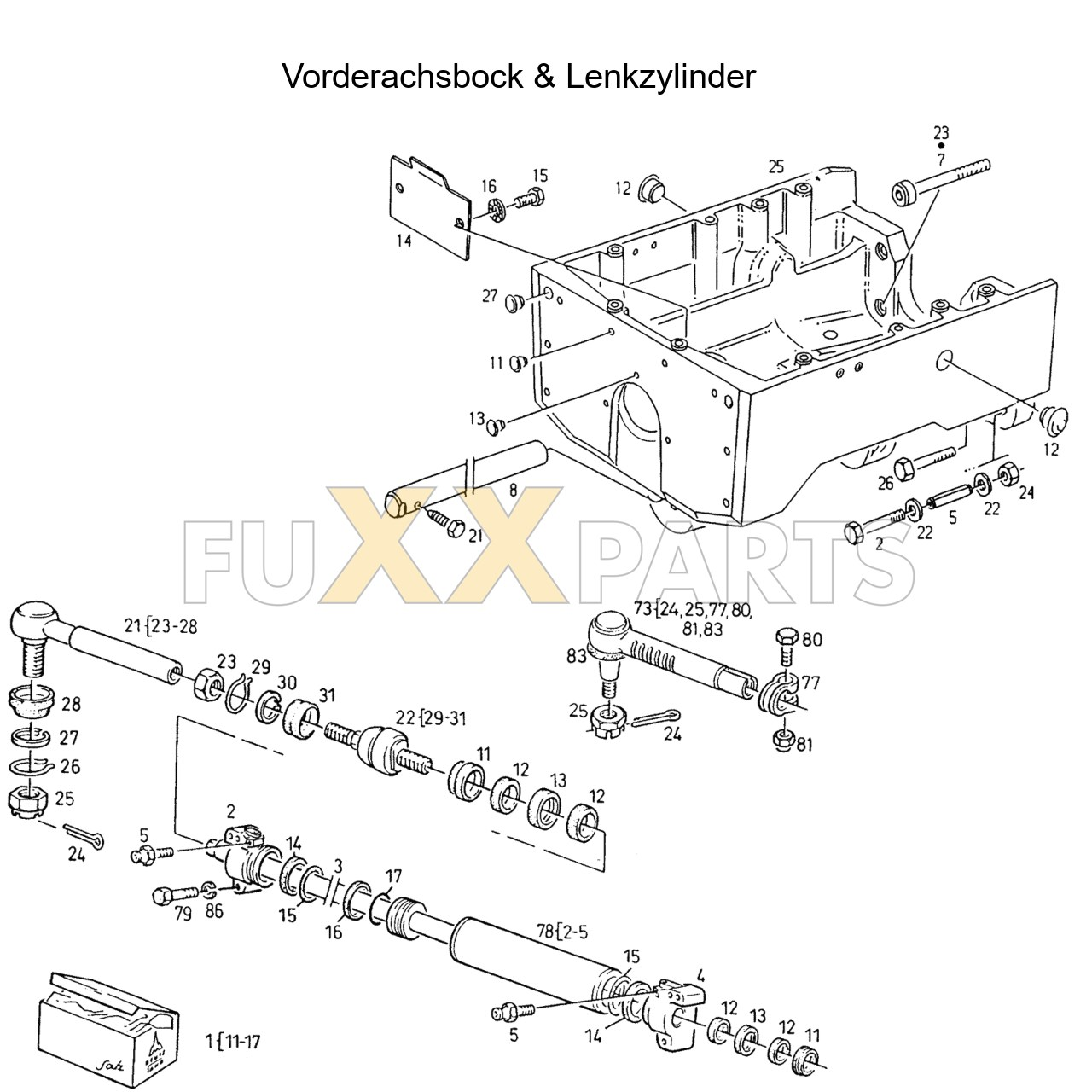 AgroXtra 4.57 Vorderachsbock