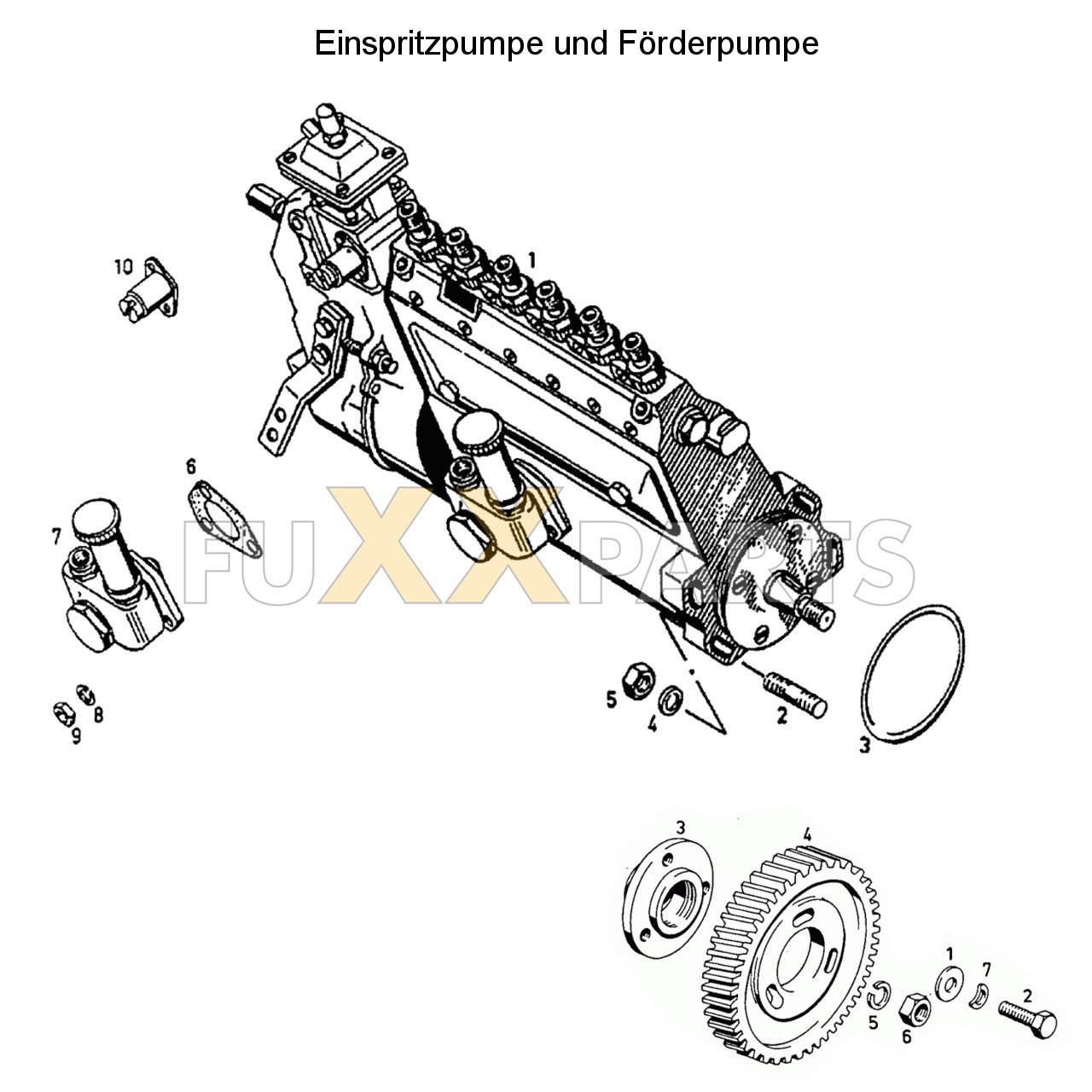 DX 160-76XX Einspritzpumpe und Förderpumpe