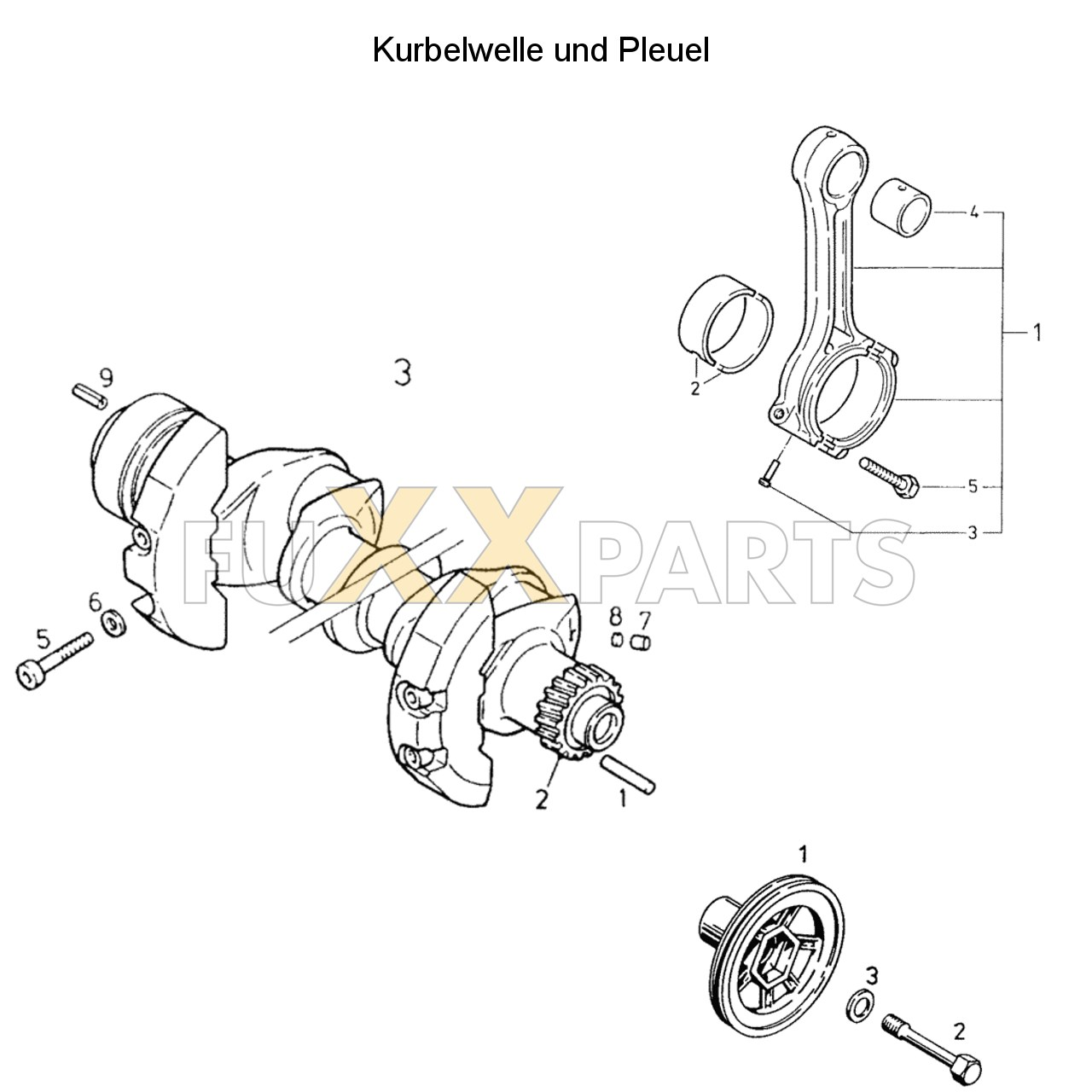 AgroPrima 4.31 Kurbelwelle und Pleuel