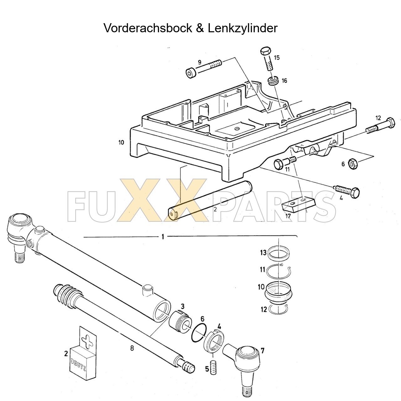 DX 85-78XX Vorderachsbock
