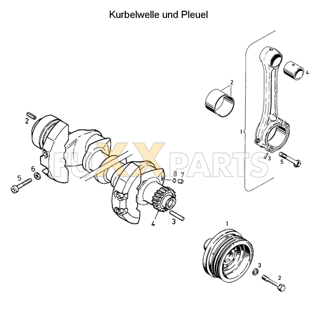 DX 85-78XX Kurbelwelle und Pleuel