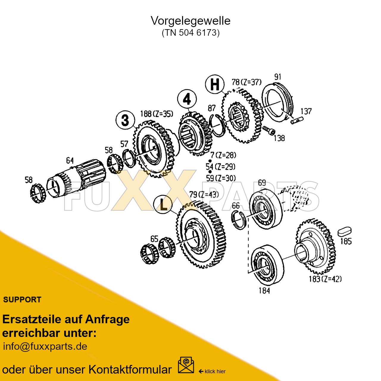 AgroXtra 4.17 Getriebewelle QuadroSplit 5
