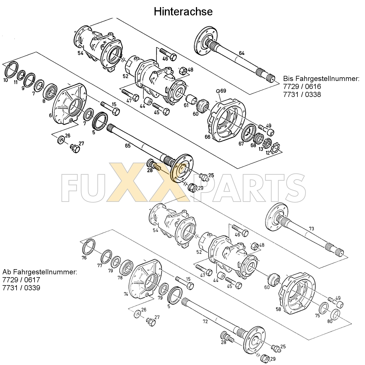 D 5207 C Hinterachse