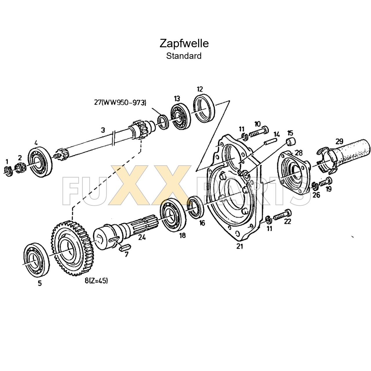 DX 3.70SC Zapfwelle 1