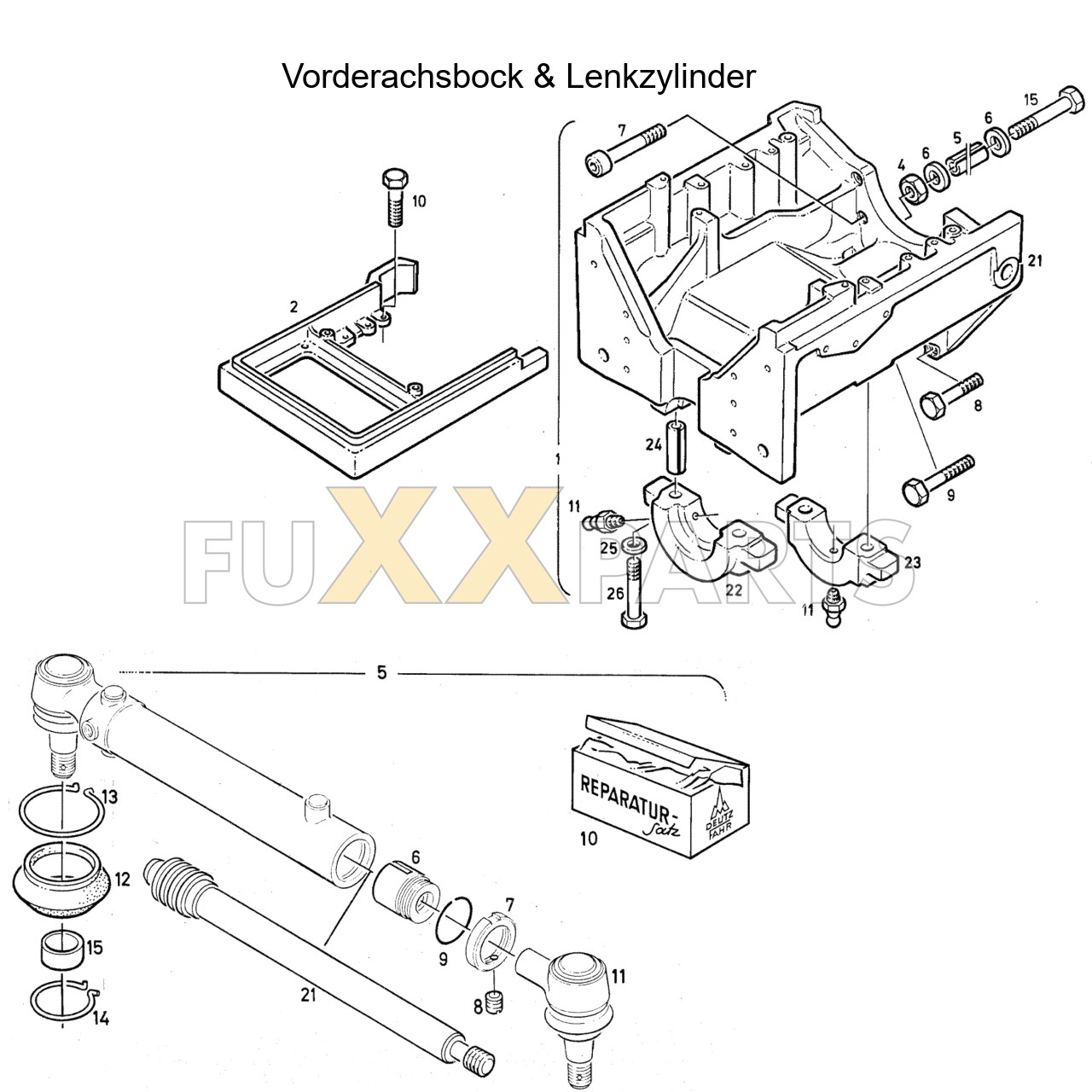 DX 140-76XX Vorderachsbock