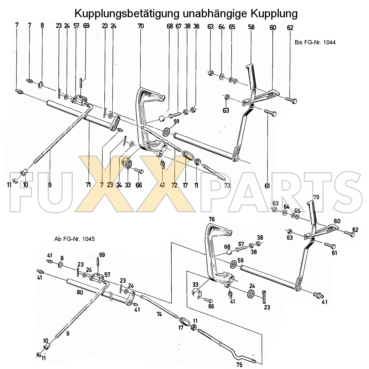 D 4006 Kupplungsbetätigung unabhängige Kupplung