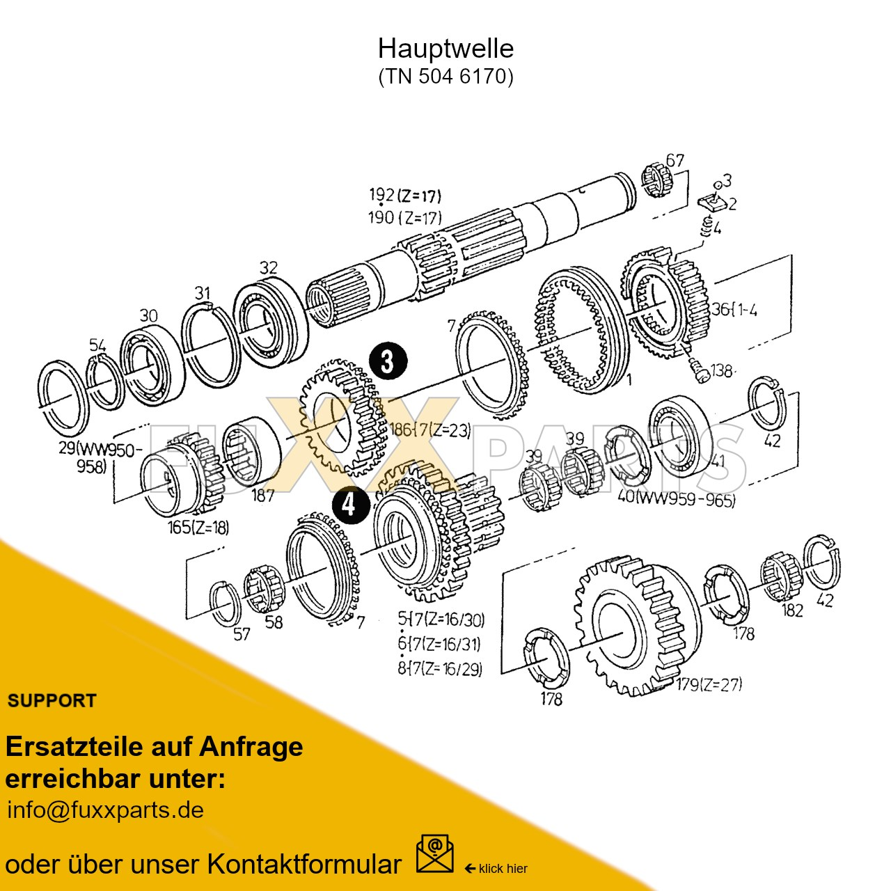 AgroXtra 4.17 Getriebewelle QuadroSplit 3