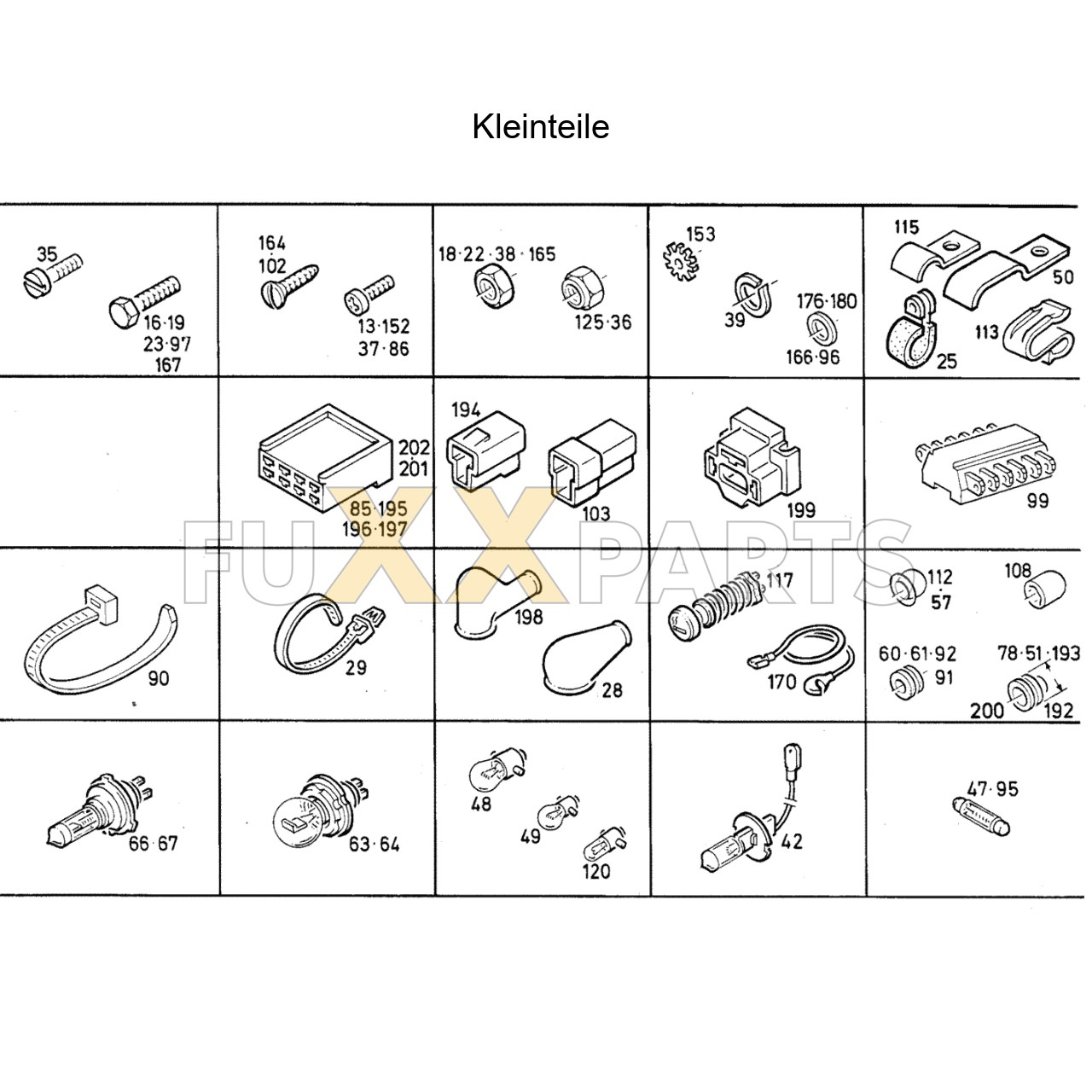 DX 120-78XX Kleinteile