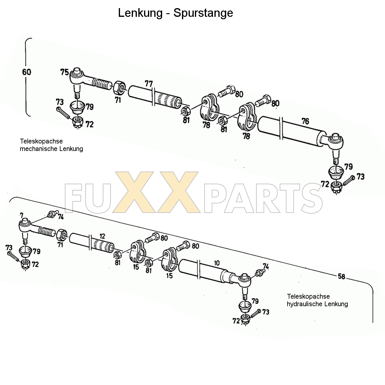 D 6806 Lenkung-Spurstange