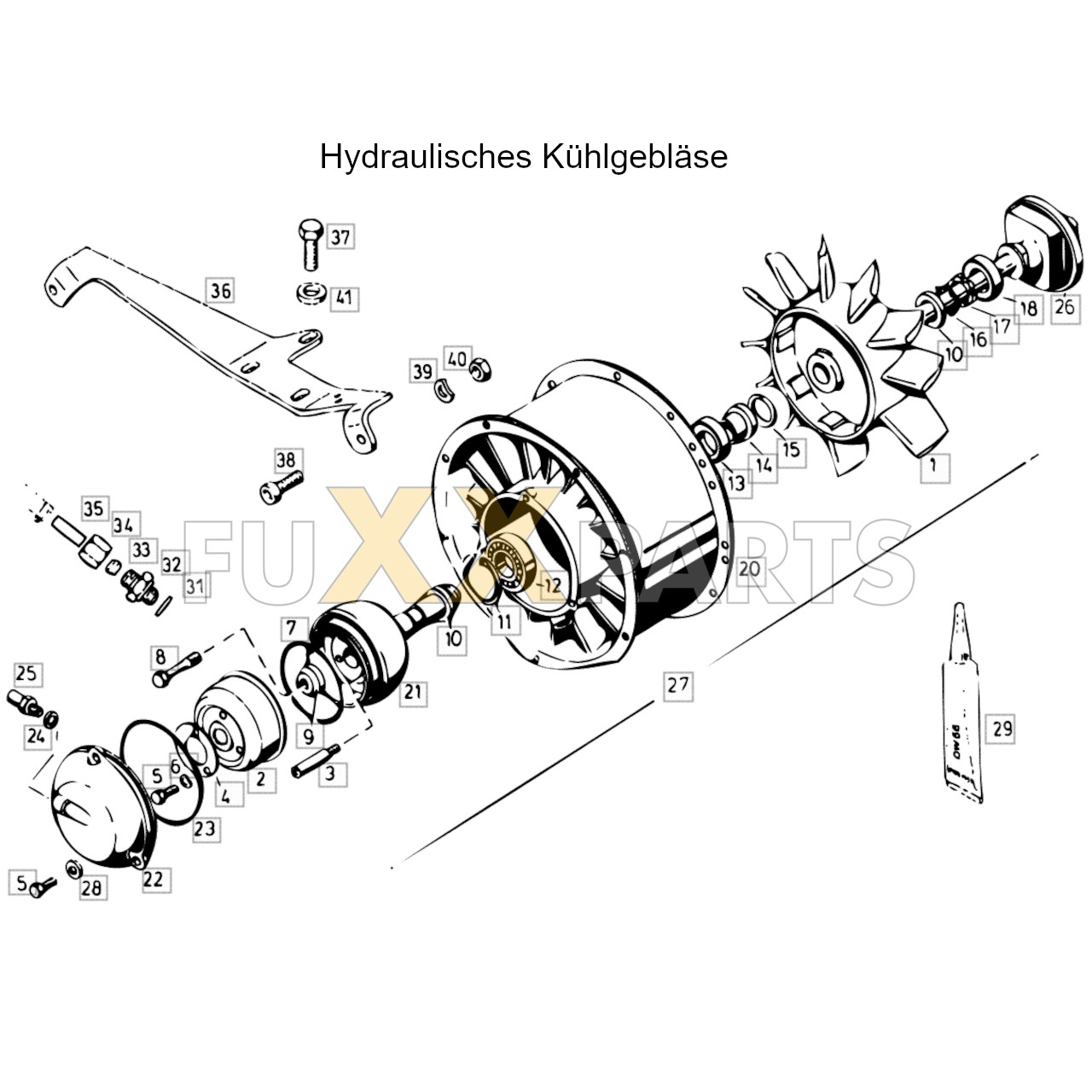 4080 Hydraulisches Kühlgebläse
