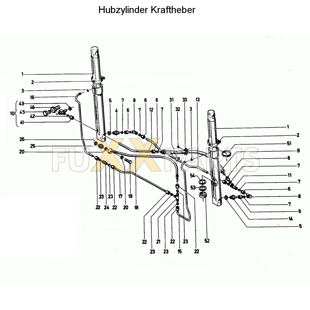 D 10006 Hubzylinder Kraftheber