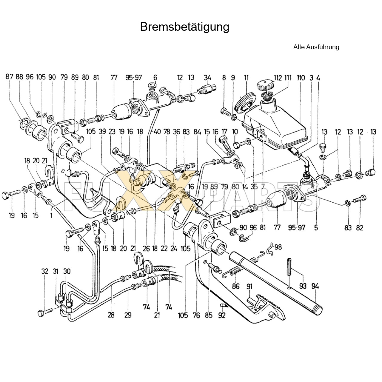 DX 110-76XX Bremsbetätigung 1